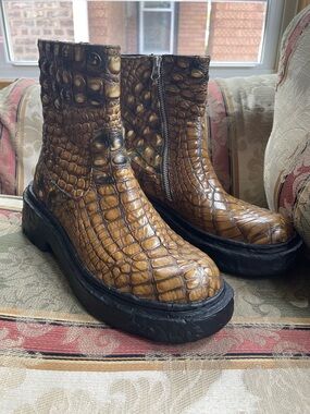 CAMPERLAB VAMONOS BROWN LEATHER BOOTS. Size 39 Unisex N1-15